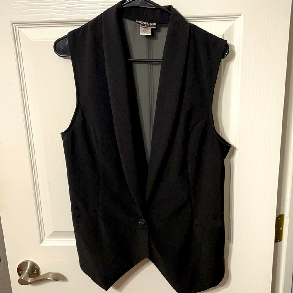 Contempo sheer black vest